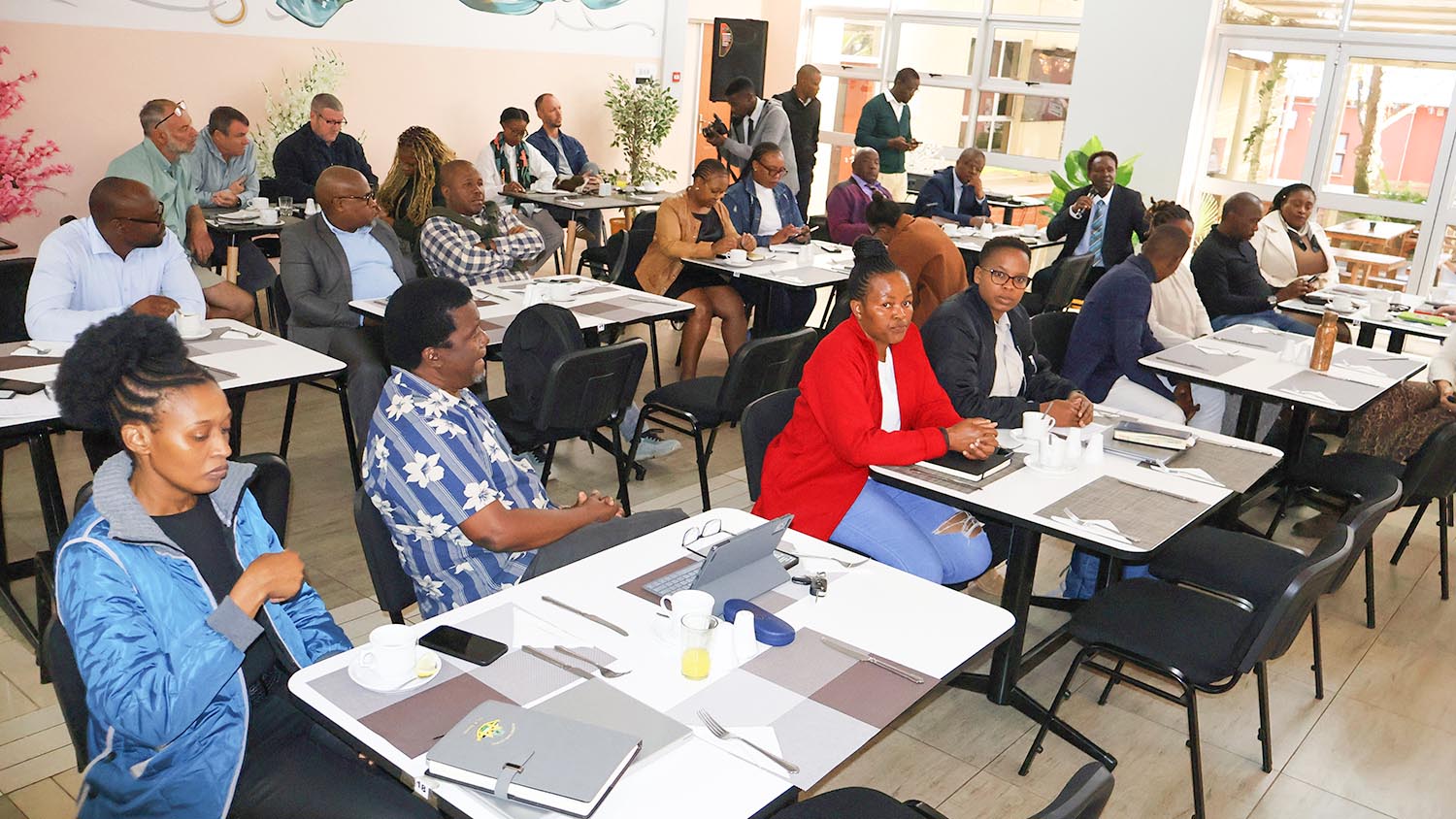 Residents, community leaders, business representatives and Malkerns Town Council officials follow proceedings during a stakeholder breakfast meeting where the future development of the town was discussed. (Pics: Siphosethu Dlamini)